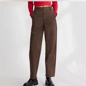 Aritzia chocolate brown pants